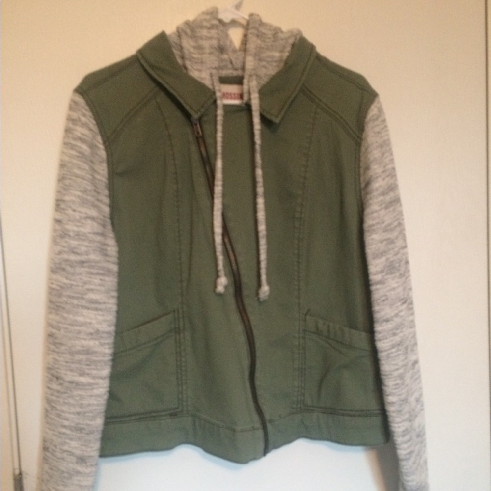 Olive green comfy jacket